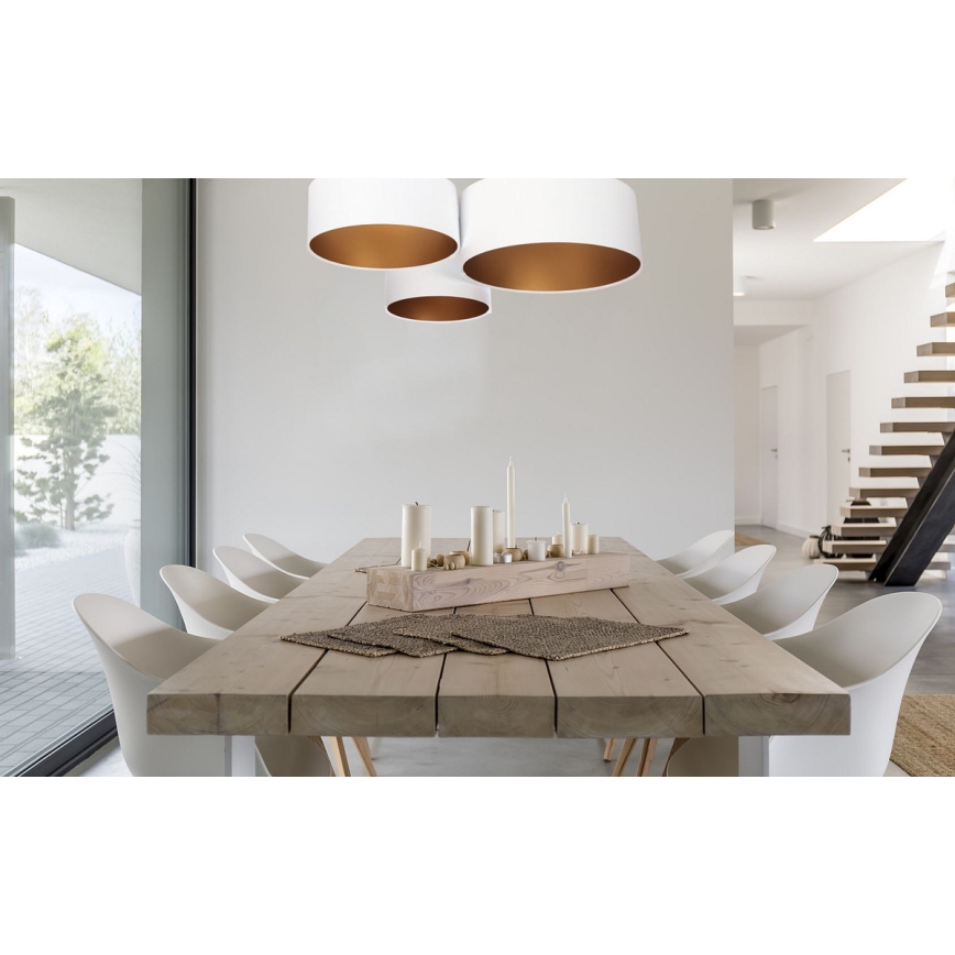 Ceiling light SPACE 3xE27/60W/230V white/gold