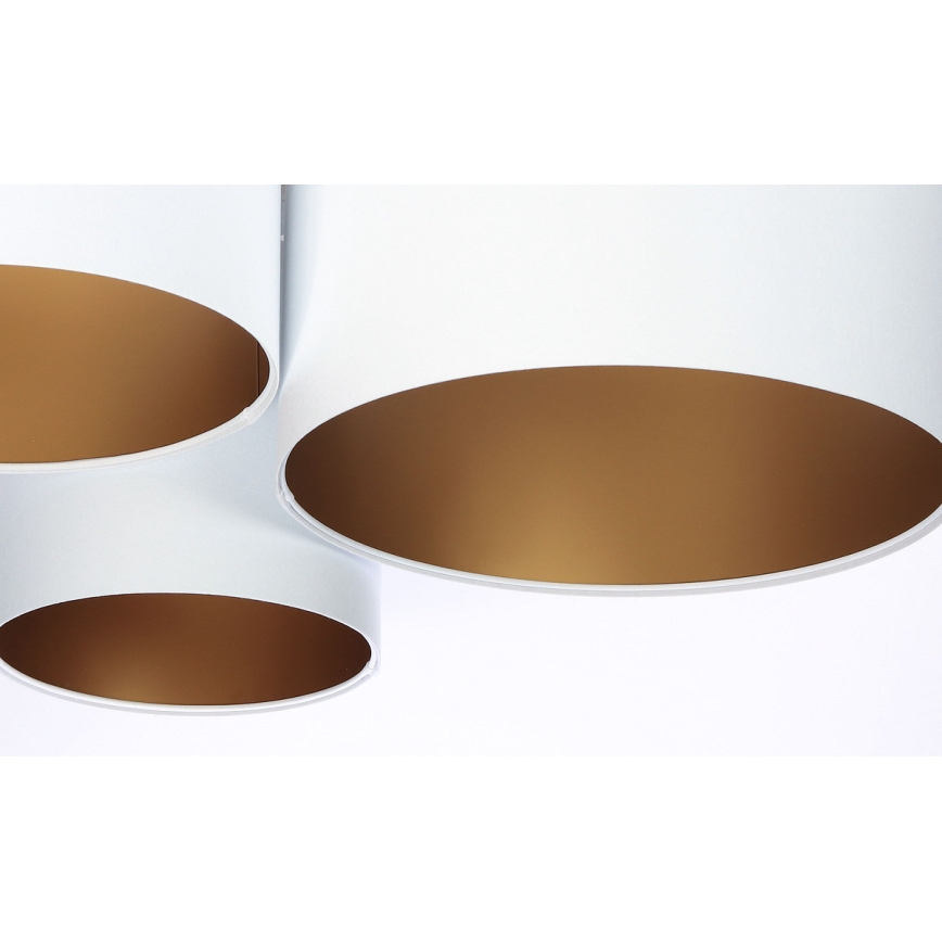 Ceiling light SPACE 3xE27/60W/230V white/gold