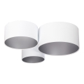 Ceiling light SPACE 3xE27/60W/230V white/silver