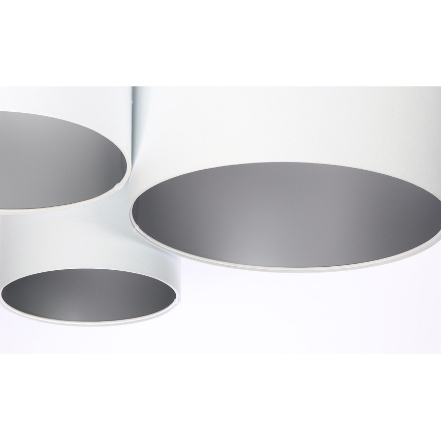 Ceiling light SPACE 3xE27/60W/230V white/silver