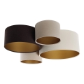 Ceiling light SPACE 4xE27/60W/230V beige/brown/gold