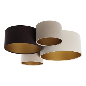 Ceiling light SPACE 4xE27/60W/230V beige/brown/gold