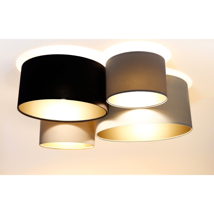 Ceiling light SPACE 4xE27/60W/230V beige/brown/gold