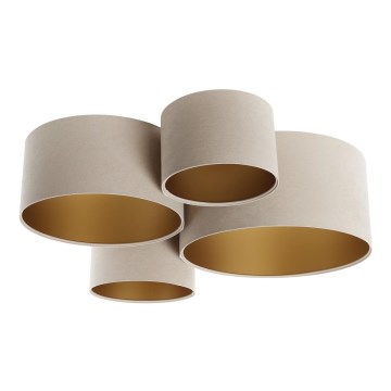 Ceiling light SPACE 4xE27/60W/230V beige/gold
