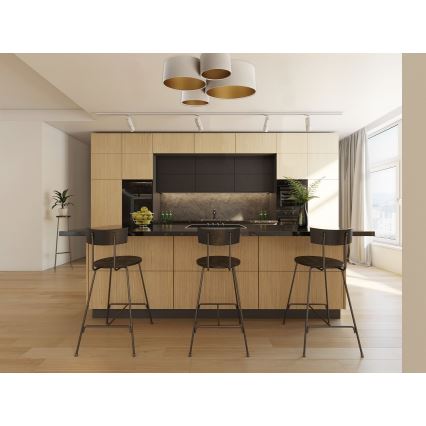 Ceiling light SPACE 4xE27/60W/230V beige/gold