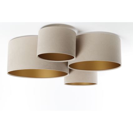 Ceiling light SPACE 4xE27/60W/230V beige/gold