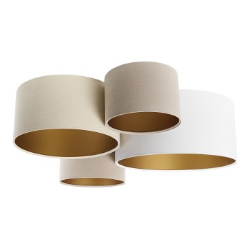 Ceiling light SPACE 4xE27/60W/230V beige/white/gold