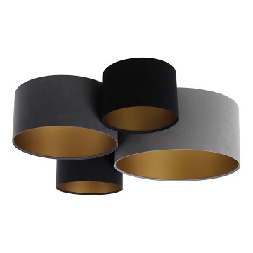 Ceiling light SPACE 4xE27/60W/230V grey/black/gold