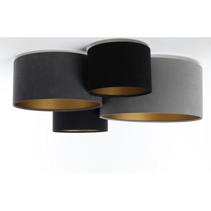 Ceiling light SPACE 4xE27/60W/230V grey/black/gold