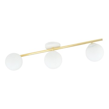 Ceiling light SPLENDI 3xE14/10W/230V white/gold