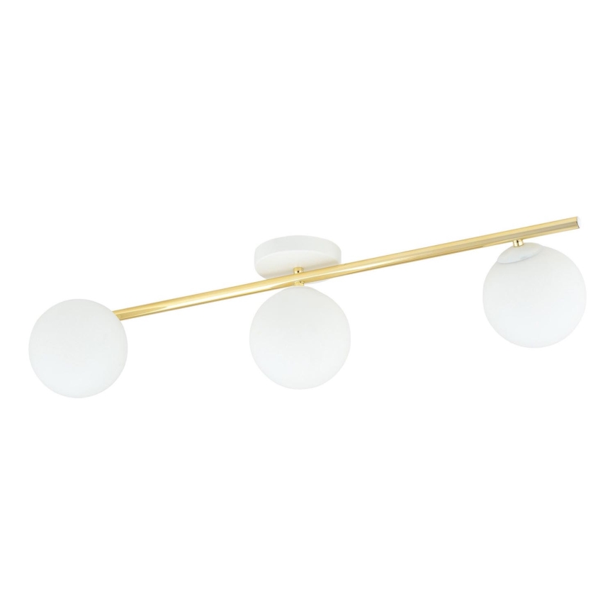 Ceiling light SPLENDI 3xE14/10W/230V white/gold