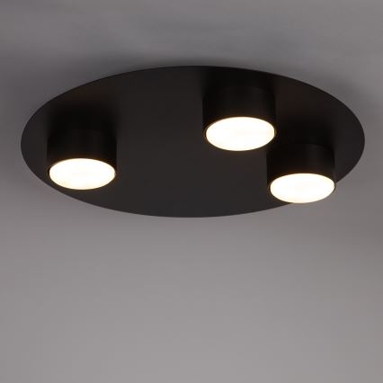 Ceiling light STAR 3xGX53/12W/230V black