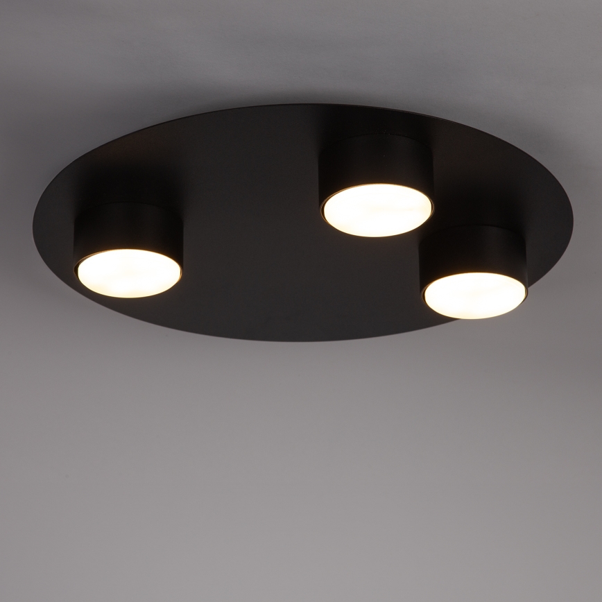 Ceiling light STAR 3xGX53/12W/230V black