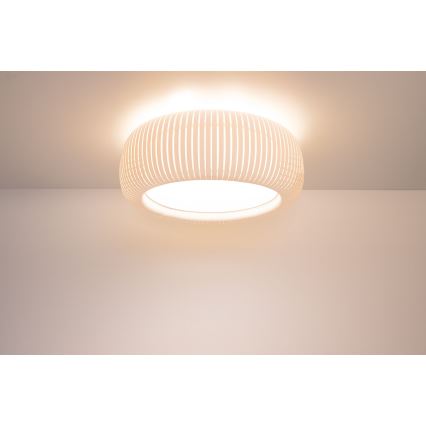 Ceiling light STRIPES 2x E27/40W/230V Ø 55 cm white/cream