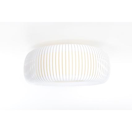 Ceiling light STRIPES 2x E27/40W/230V Ø 55 cm white/cream