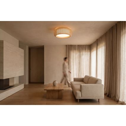 Ceiling light STRIPES 2xE27/40W/230V Ø 55 cm cream/white