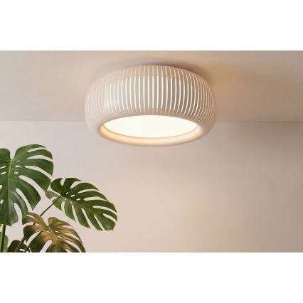 Ceiling light STRIPES 2xE27/40W/230V Ø 55 cm cream/white