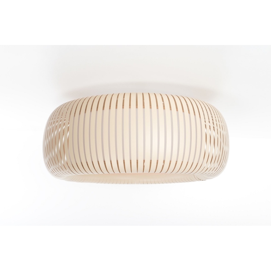 Ceiling light STRIPES 2xE27/40W/230V Ø 55 cm cream/white