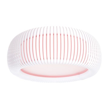Ceiling light STRIPES 2xE27/40W/230V Ø 55 cm white/pink