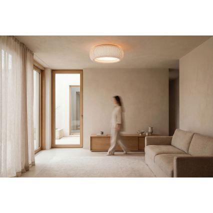 Ceiling light STRIPES 2xE27/40W/230V Ø 55 cm white/pink