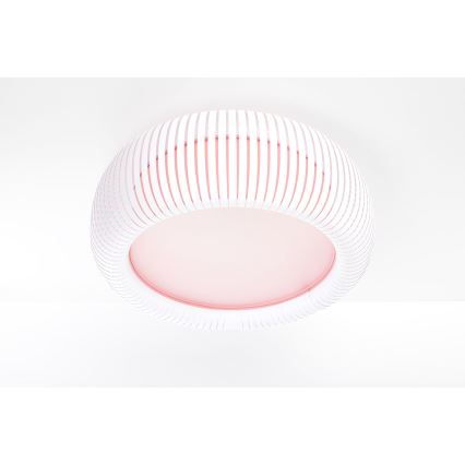 Ceiling light STRIPES 2xE27/40W/230V Ø 55 cm white/pink