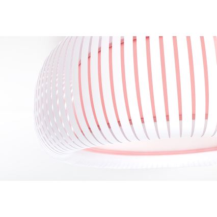 Ceiling light STRIPES 2xE27/40W/230V Ø 55 cm white/pink