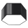 Ceiling light SUNDE 2xE27/60W/230V 15,5 cm black