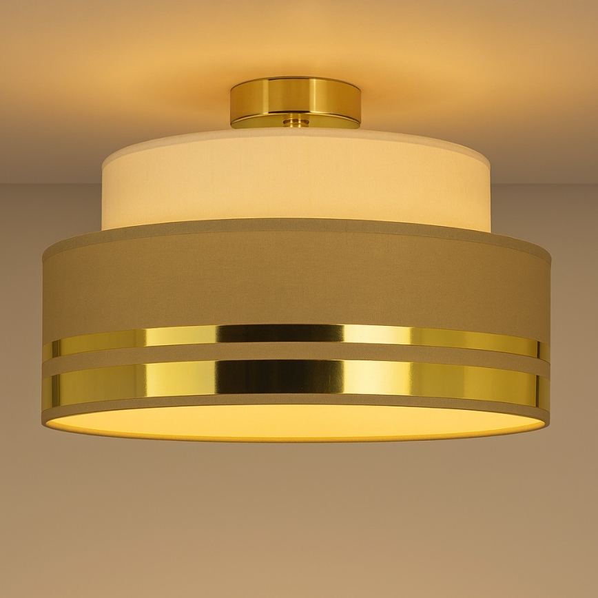 Ceiling light TAMI 1xE27/60W/230V beige/brown/gold