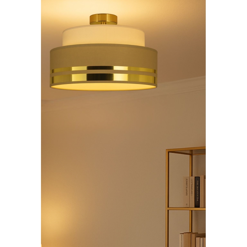 Ceiling light TAMI 1xE27/60W/230V beige/brown/gold