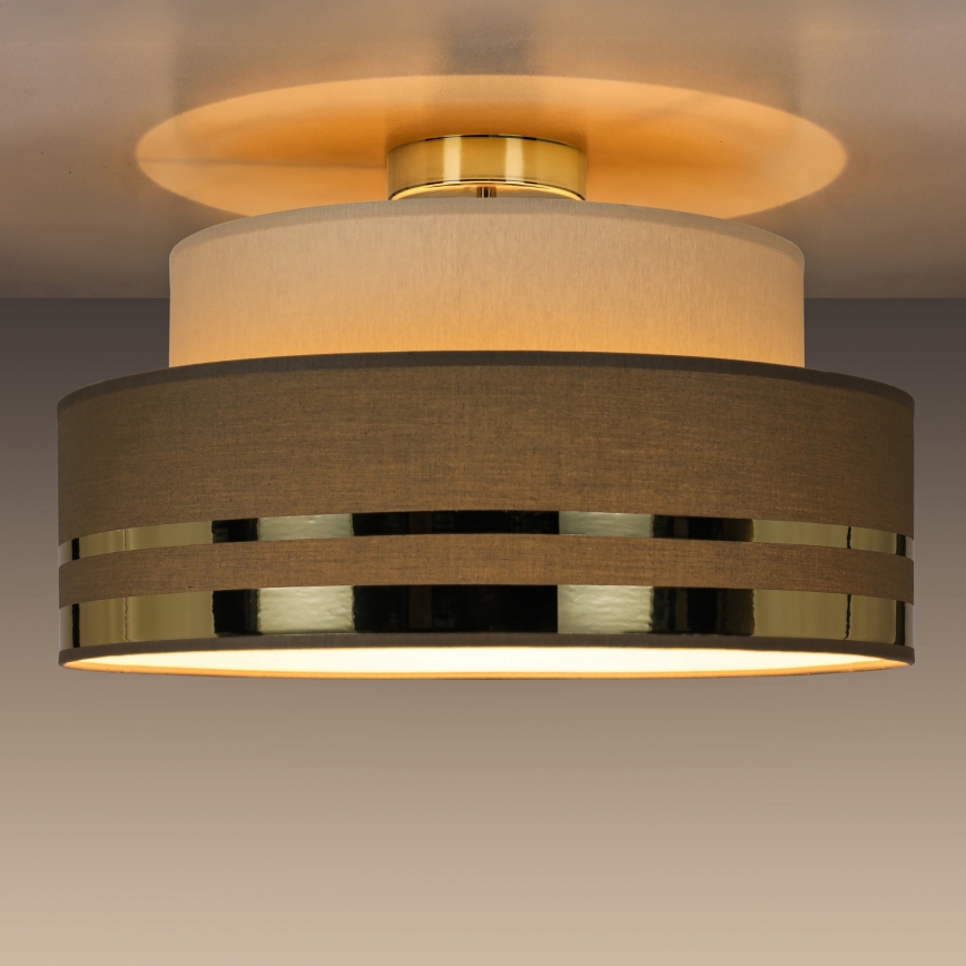 Ceiling light TAMI 1xE27/60W/230V beige/brown/gold