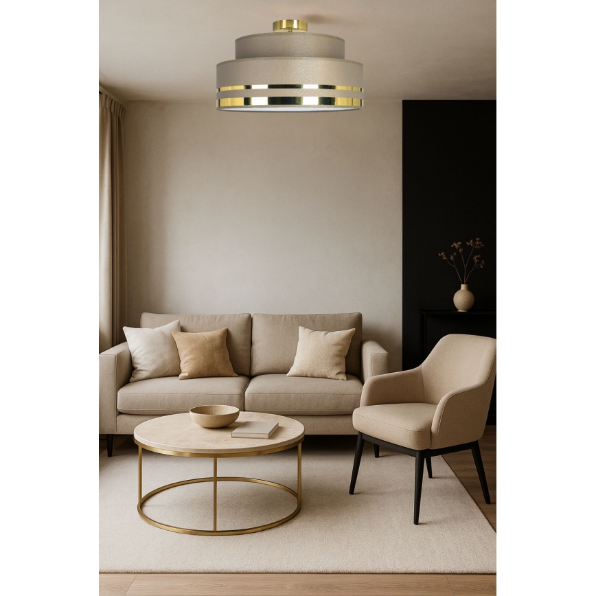 Ceiling light TAMI 1xE27/60W/230V brown/gold
