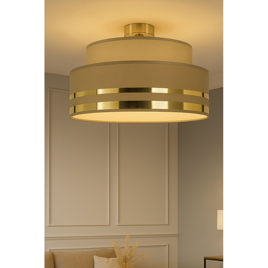 Ceiling light TAMI 1xE27/60W/230V brown/gold