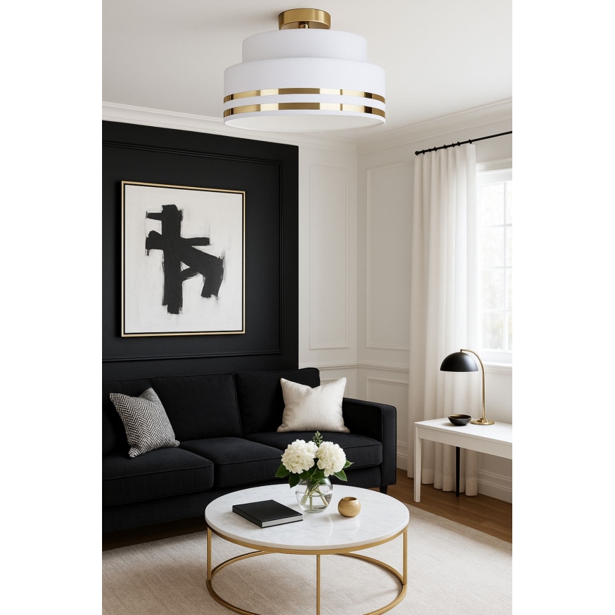 Ceiling light TAMI 1xE27/60W/230V creamy/gold