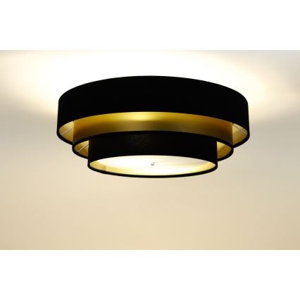 Ceiling light TRINITI 2xE27/60W/230V black/gold