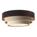 Ceiling light TRINITI 2xE27/60W/230V brown/beige/gold