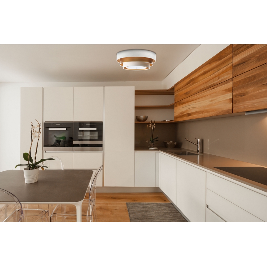 Ceiling light TRINITI 2xE27/60W/230V white/gold