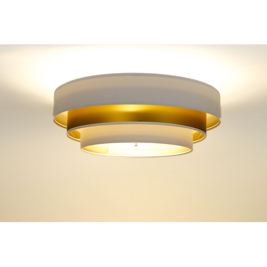 Ceiling light TRINITI 2xE27/60W/230V white/gold