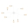 Ceiling light TRUVA 8xE27/40W/230V white/gold