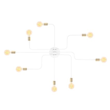 Ceiling light TRUVA 8xE27/40W/230V white/gold