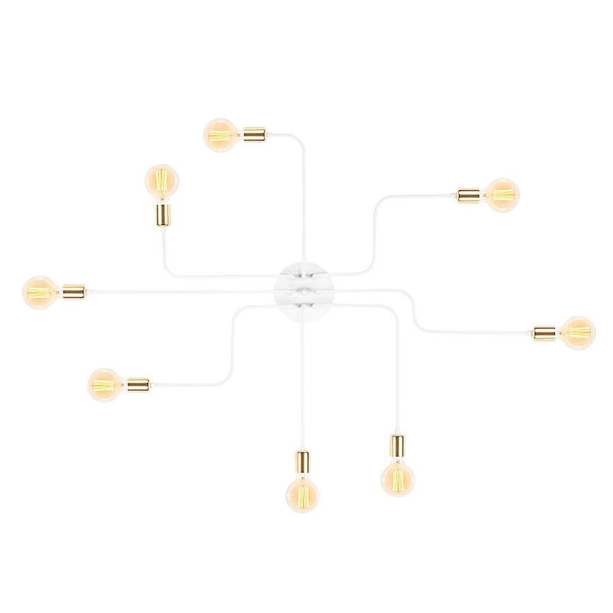 Ceiling light TRUVA 8xE27/40W/230V white/gold