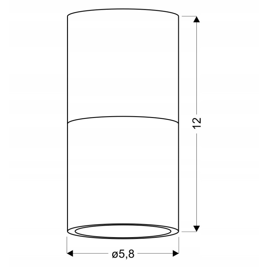 Ceiling light TUBA 1xGU10/15W/230V