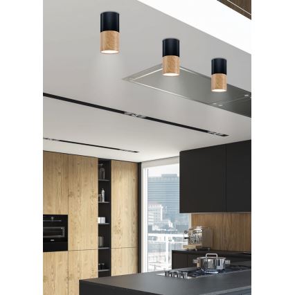 Ceiling light TUBA 1xGU10/50W/230V black