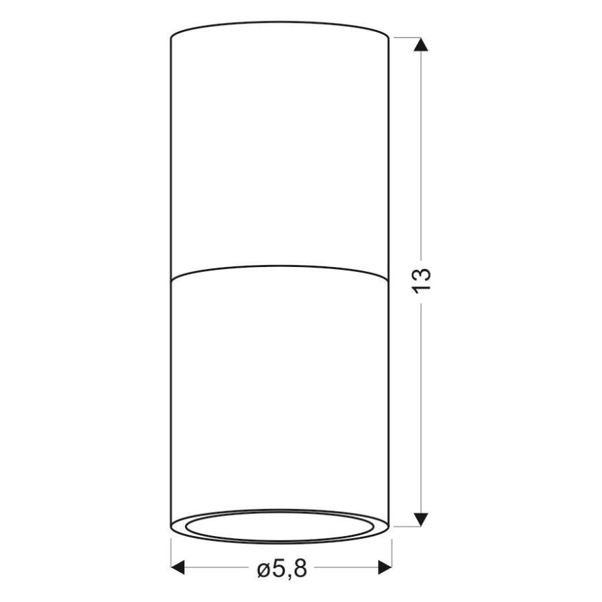Ceiling light TUBA 1xGU10/50W/230V white