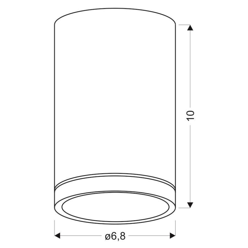Ceiling light TUBA GU10/15W/230V