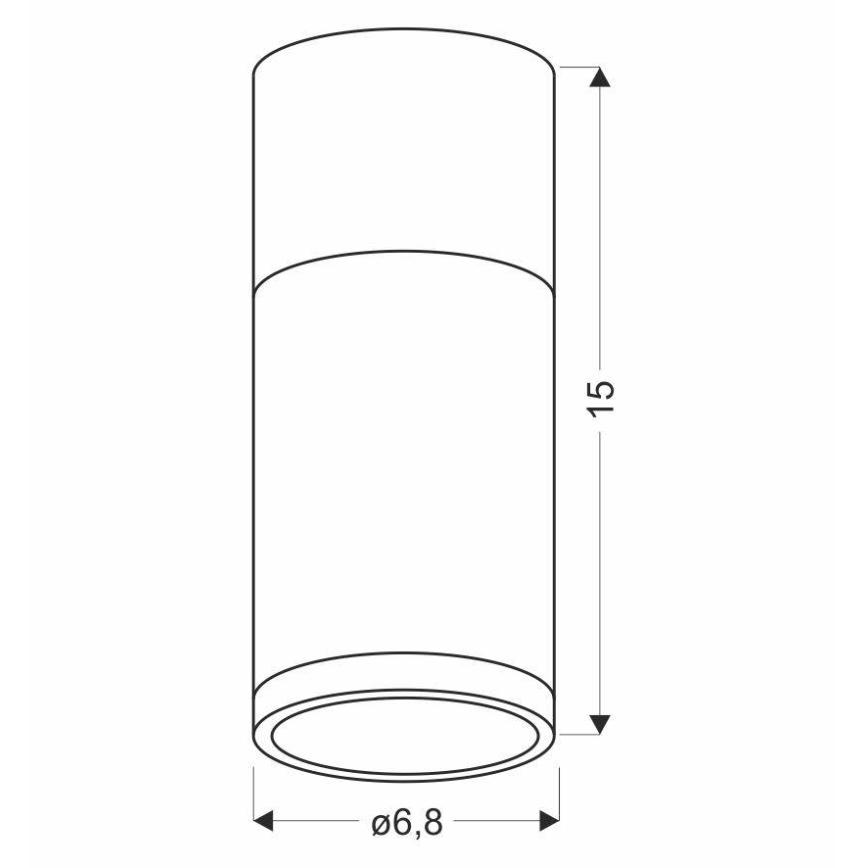 Ceiling light TUBA GU10/15W/230V