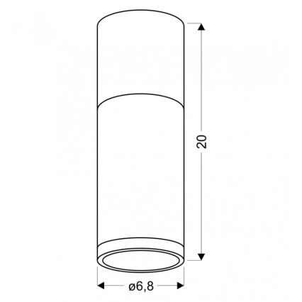 Ceiling light TUBA GU10/15W/230V