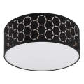 Ceiling light ULLE 1xE27/15W/230V Ø 35 cm black