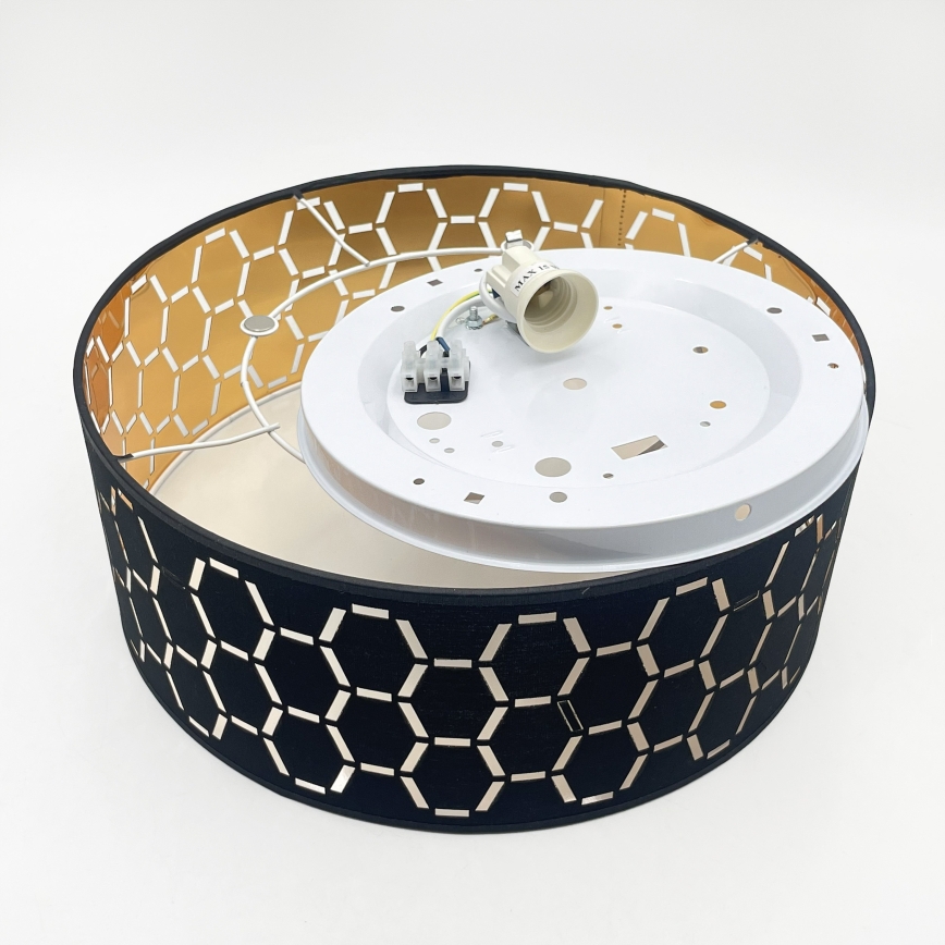 Ceiling light ULLE 1xE27/15W/230V Ø 35 cm black