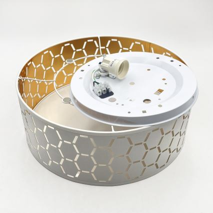Ceiling light ULLE 1xE27/15W/230V Ø 35 cm white