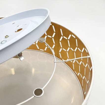 Ceiling light ULLE 1xE27/15W/230V Ø 35 cm white